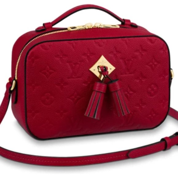 NEW LOUIS VUITTON Saintonge Monogram Empreinte Leather - Picture 1 of 6